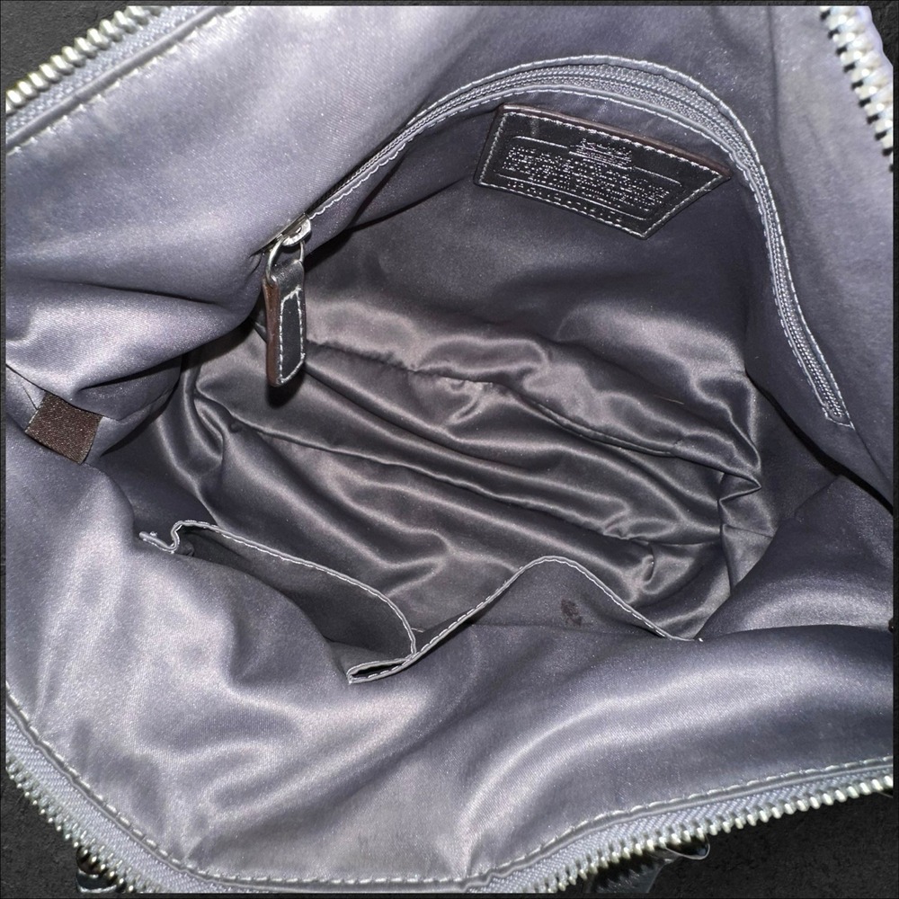 Coach Bag Purse Silver, Brown and Purple #H1120-19179 -‎ Preowned - Picture 7 of 16